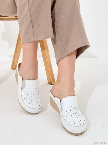 FRATELLI BABB сабо женские, D-310, белый D-310-white-38 фото