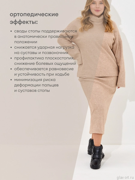 Dr.Spektor ботинки женские зимние, Черный Ш0416-В/ПЛ-38 фото