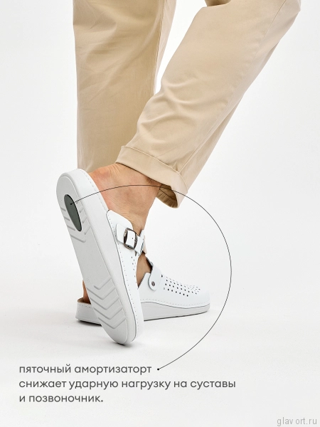 MUBB сабо мужские, 34001, белый 34001-white-45 фото