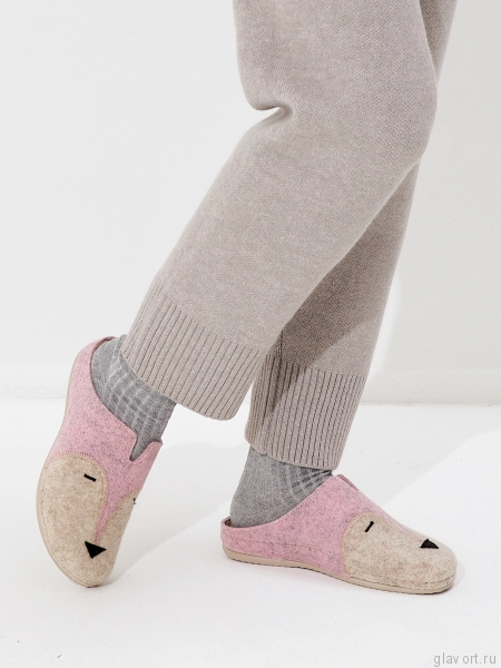 VESNA тапочки-сабо женские, 281, розовая лиса 281-pink-37 фото