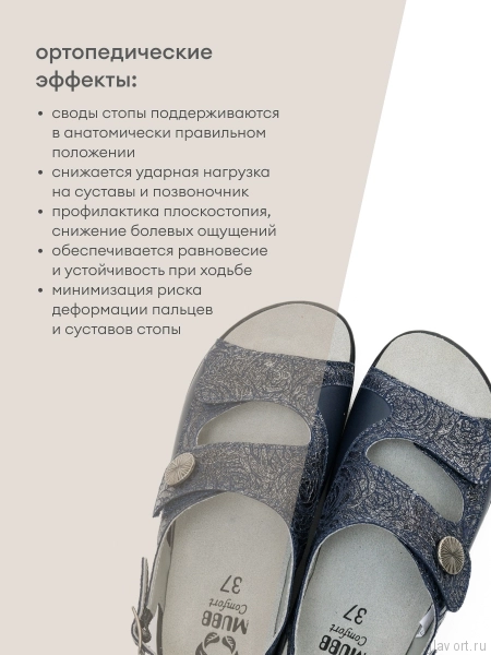 MUBB сандалии женские, 945S-22-8, темно-синий 945S-22-8-38 фото