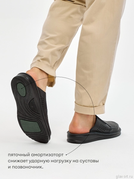 MUBB сабо мужские, 5035-1-22, черный 5035-1-22-black-44 фото