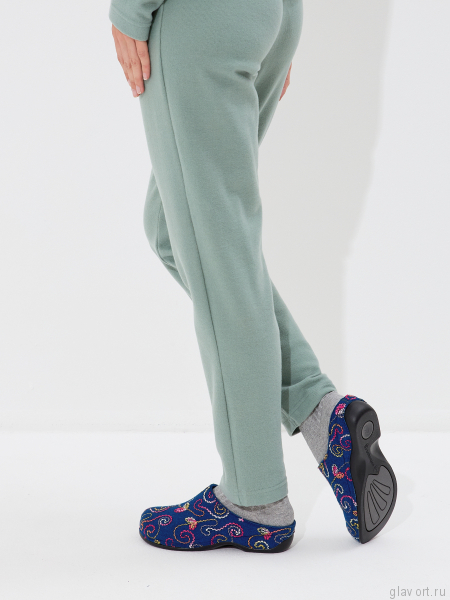 Berkemann DONATA тапочки-сабо ортопедические, синий/орнамент 01028-345-3-5 фото