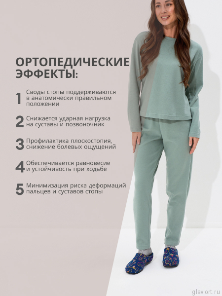 Berkemann DONATA тапочки-сабо ортопедические, синий/орнамент 01028-345-3-5 фото