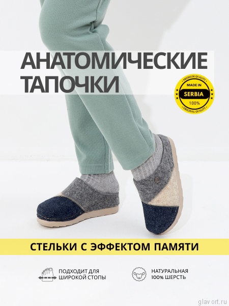 VESNA тапочки-сабо женские, 198, т.серый, св.серый, синий 198-greybblue-38 фото