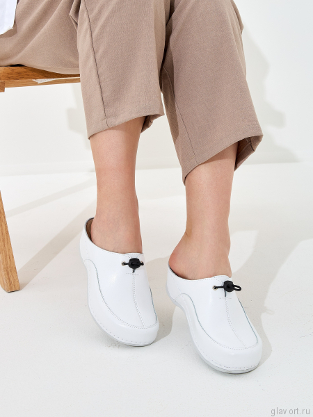 MUBB сабо женские, 737.19, белый 737.19-white-38 фото