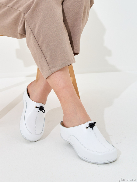 MUBB сабо женские, 737.19, белый 737.19-white-38 фото