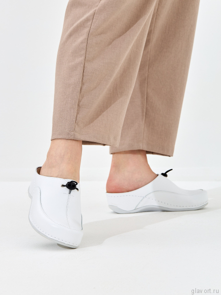 MUBB сабо женские, 737.19, белый 737.19-white-38 фото