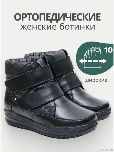 Dr.Spektor ботинки женские зимние, Ш0416-К/ПЛ, Чёрный глянец Ш0416-К/ПЛ-black-36 фото