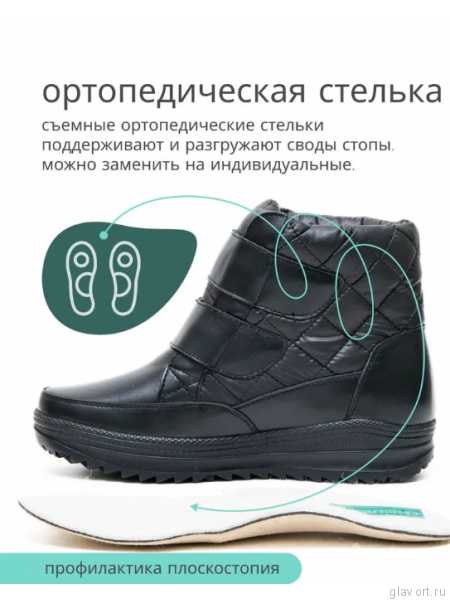 Dr.Spektor ботинки женские зимние, Ш0416-К/ПЛ, Чёрный глянец Ш0416-К/ПЛ-black-36 фото