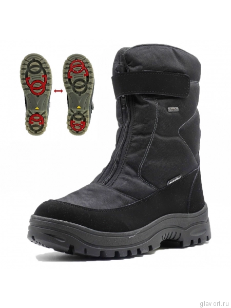 Полусапоги мужские зимние MANITU PolarTex с ледоходами 670293 фото