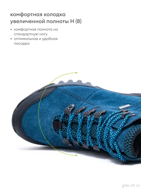 Waldlaufer ботинки женские трекинговые Amiata, 787974-400124, сине-зеленый 787974-400124-3-5 фото