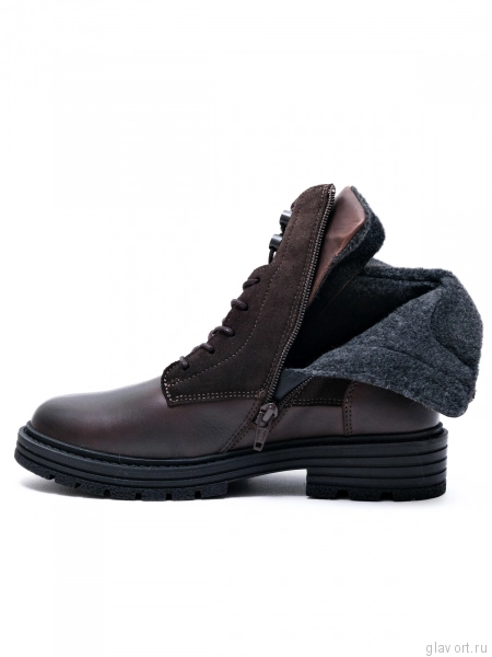 Solidus ботинки женские зимние ортопедические Karo (Therapo), темно-коричневый 63117-K-21014-5 фото