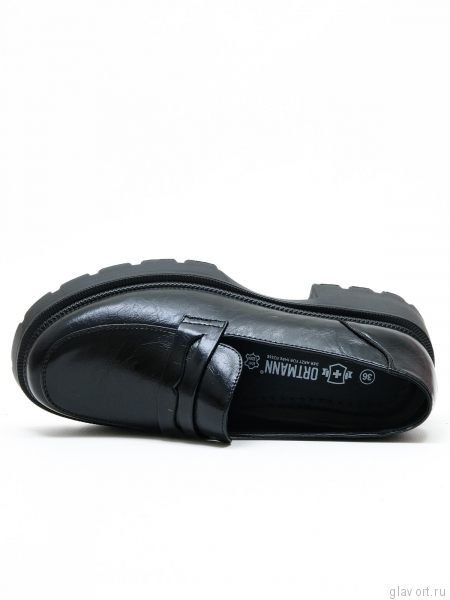 Ortmann лоферы ортопедические женские Glance, черный 19.44-black-36 фото