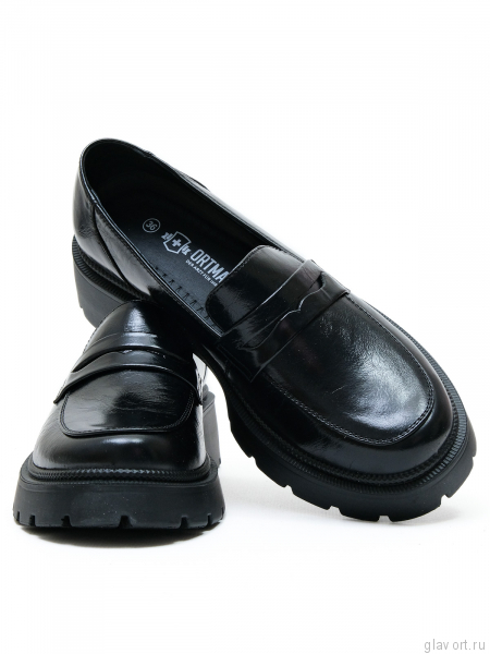 Ortmann лоферы ортопедические женские Glance, черный 19.44-black-36 фото
