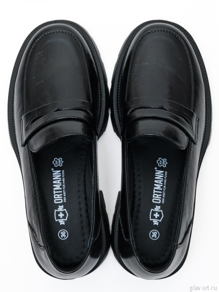 Ortmann лоферы ортопедические женские Glance, черный 19.44-black-36 фото