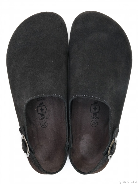 Ortmann сабо ортопедические Kayla, черный графит 19.42-black-36 фото