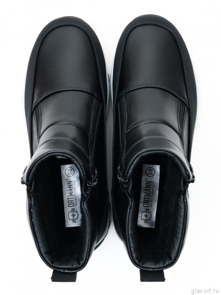 Ortmann ботинки ортопедические женские Imma, черный блеск 14.47-black-36 фото