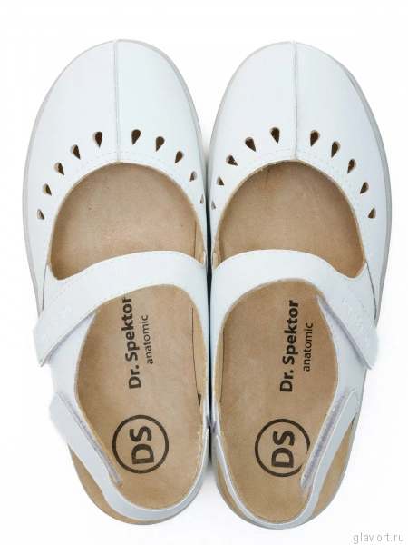 Dr.Spektor босоножки женские с закрытым мысом ортопедические 26К4512-К, белый 26К4512-К-38 фото