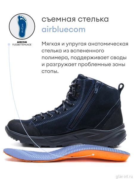 Jomos ботинки женские треккинговые, 859904-916-0080, темно-синий 859904-916-0080-38 фото