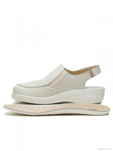 Dr.Spektor босоножки женские с закрытым мысом ортопедические 26К4508-К, бежевый 26К4508-К-38 фото