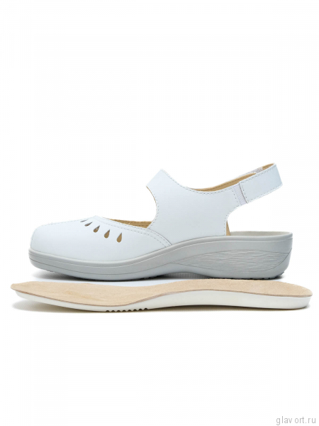 Dr.Spektor босоножки женские с закрытым мысом ортопедические 26К4512-К, белый 26К4512-К-38 фото