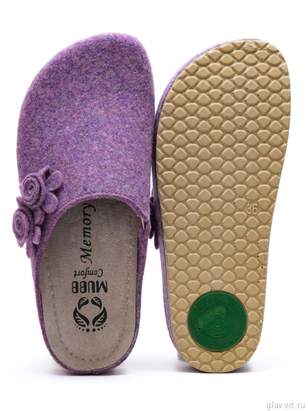 MUBB тапочки сабо женские, 8125-52, лиловый 8125-52-lil-37 фото