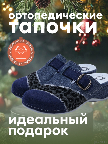 MUBB тапочки сабо женские, 759-1, синий мультиколор/ серый леопард 759-1-blue-36 фото