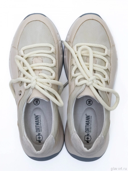 Ortmann кроссовки ортопедические женские Glory, серо-бежевый 13.34-greybeige-37 фото