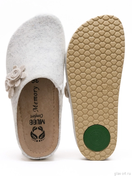 MUBB тапочки сабо женские, 8125-52, светло-бежевый 8125-52-beige-37 фото