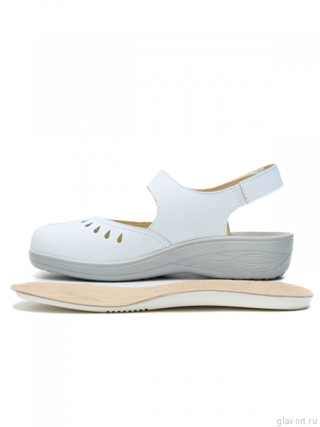 Dr.Spektor босоножки женские с закрытым мысом ортопедические 26К4512-К, белый 26К4512-К-38 фото