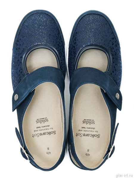 Solidus туфли летние женские ортопедически Heaven, синий 27500-H-80557-7-5 фото