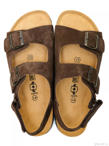 Ortmann сандалии ортопедические мужские Griffin, коричневый 11.77-brown-41 фото