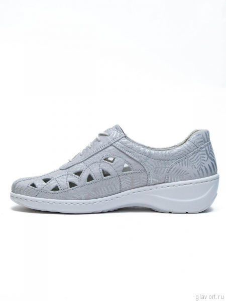 Waldlaufer туфли летние женские KYA, 607009-142150, Серебряный 607009-142150-5 фото