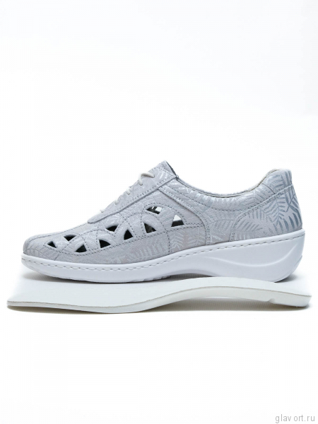 Waldlaufer туфли летние женские KYA, 607009-142150, Серебряный 607009-142150-5 фото