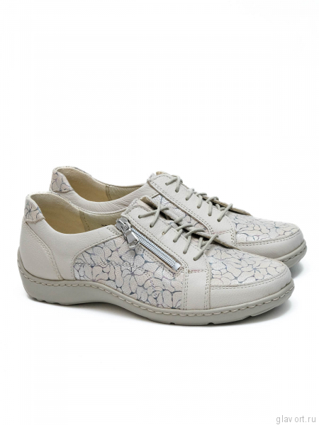 Waldlaufer полуботинки женские Henni, 496042-339922, бежевый принт 496042-339922-5 фото