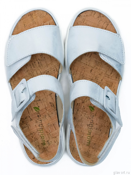 Waldlaufer босоножки H-WILLOW, 955004-113211, светло-серебряный 955004-113211-5 фото