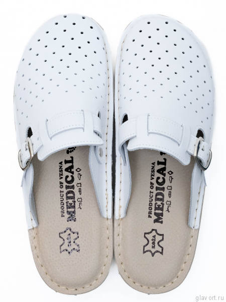 VESNA сабо мужские, 174, белый 174-WHITE-42 фото