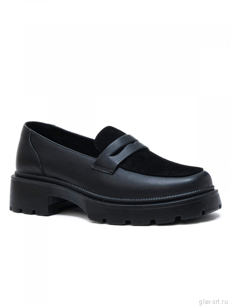 Ortmann лоферы ортопедические женские Glance, черный микс 19.44-blackmix-37 фото