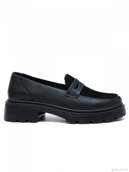 Ortmann лоферы ортопедические женские Glance, черный микс 19.44-blackmix-37 фото