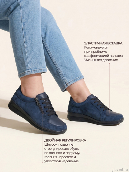 Berkemann кроссовки ортопедические Kenza, темно-синий 05401-029-4 фото