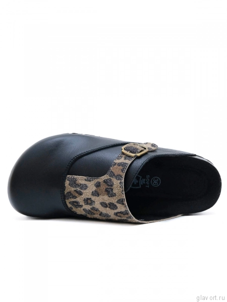 Ortmann сабо ортопедические Allyson, черный/леопард 12.43-leoblack-37 фото
