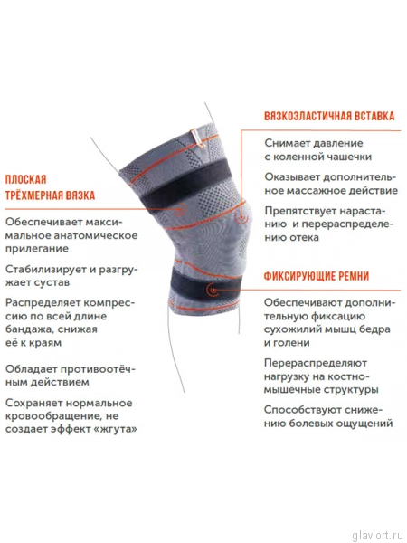 Динамический коленный ортез Orlett energy line DKN-103 DKN-103 фото