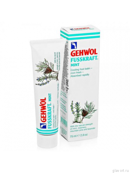 Мятный охлаждающий бальзам Gehwol Fusskraft MINT Геволь Фусскрафт 75 мл 10405 фото
