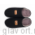 LUOMMA Тапочки домашние LM-803.030X, книт черный LM-803.030X-XL фото