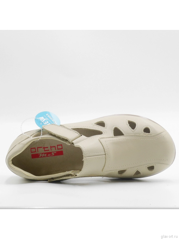 Туфли OrthoMS, очень широкие и мягкие, бежевый 5011 фото
