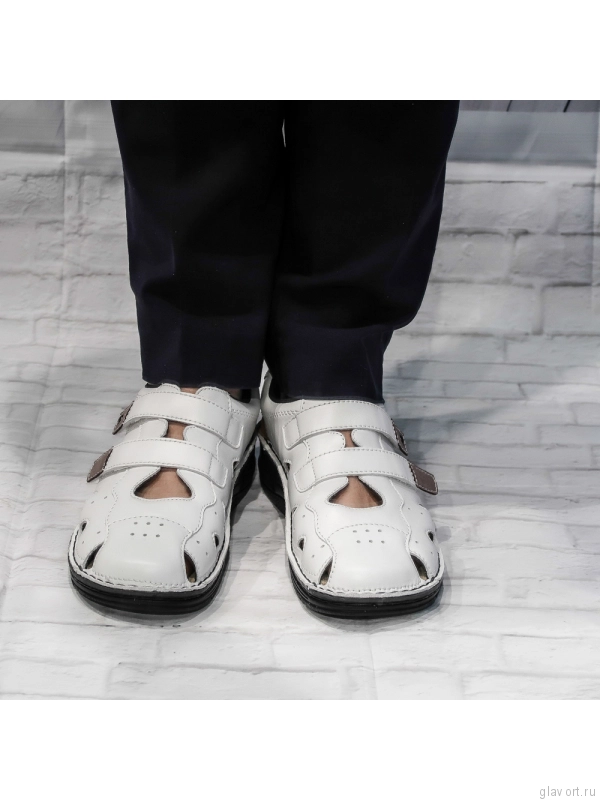 Туфли ортопедические Berkemann Larena, цв. белый - мягкие, легкие, широкие 03100 фото