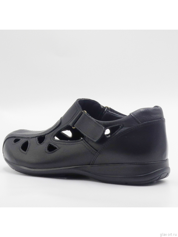 Туфли OrthoMS, очень широкие и мягкие, черный 5011 фото