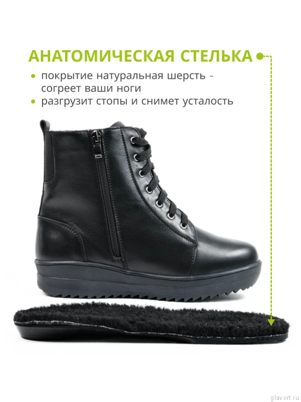 Dr.Spektor ботинки женские зимние, 5521-5C-0, Черный 5521-5C-0-37 фото