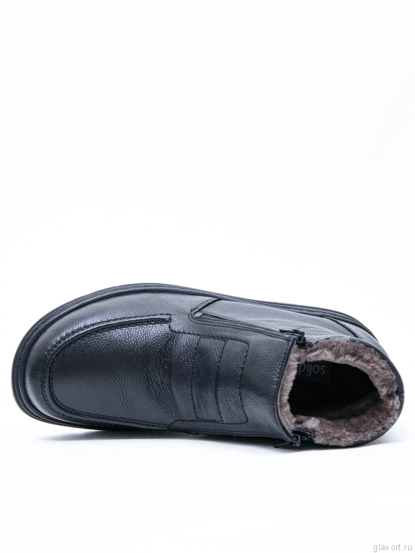 Solidus Natura Man Stiefel туфли мужские ортопедические, черный 82115-K-00736-10 фото